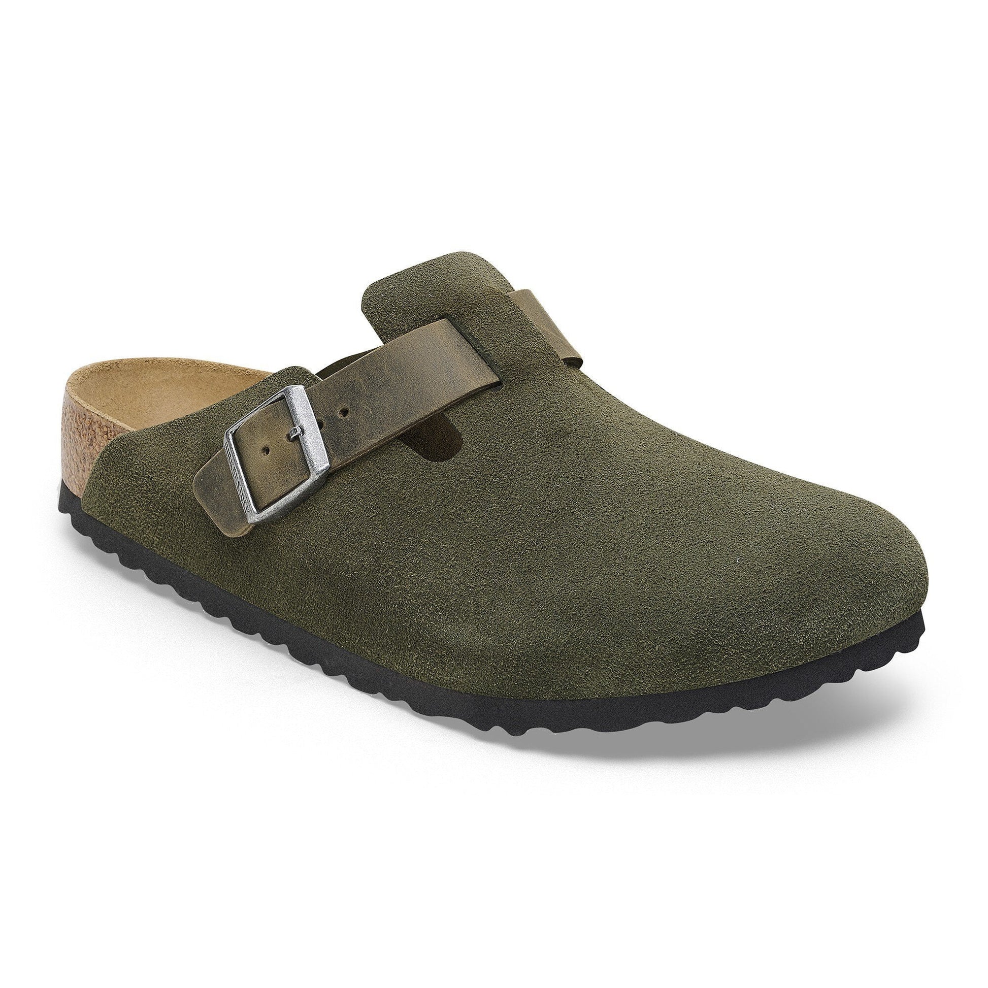 Birkenstock Boston Suède -  Cuir mixte - Thym