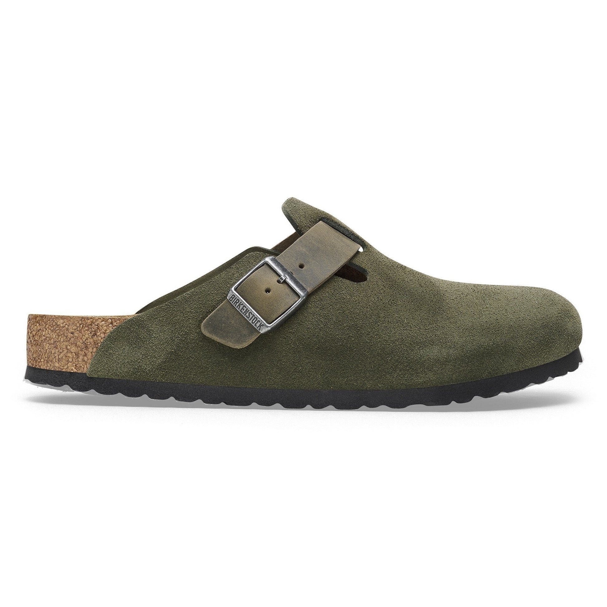 Birkenstock Boston Suède -  Cuir mixte - Thym