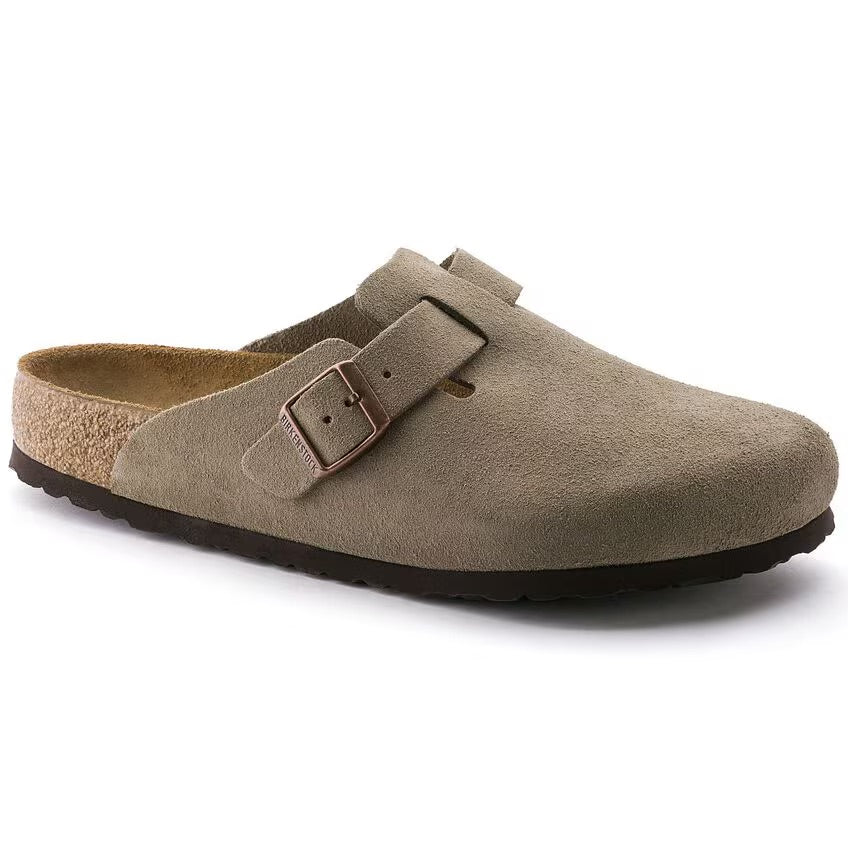Birkenstock Boston Suède -  Suède - Taupe