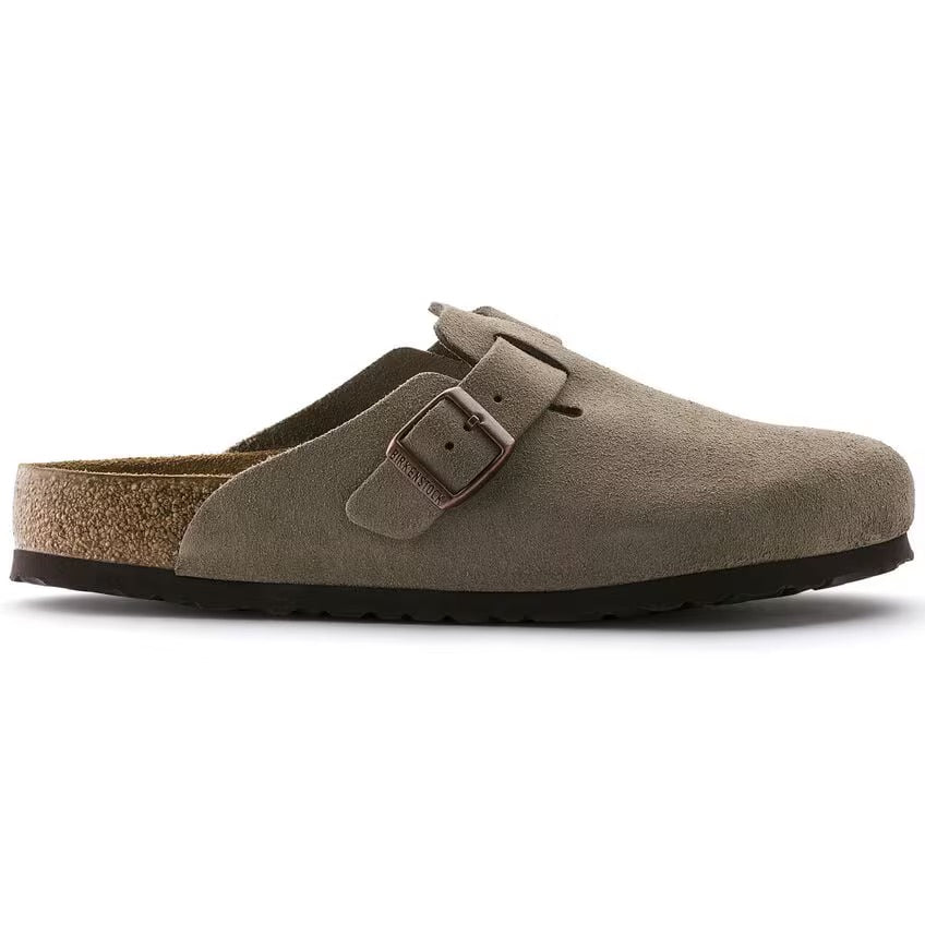 Birkenstock Boston Suède -  Suède - Taupe