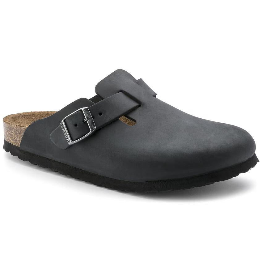 Birkenstock Boston Cuir huilé - Black