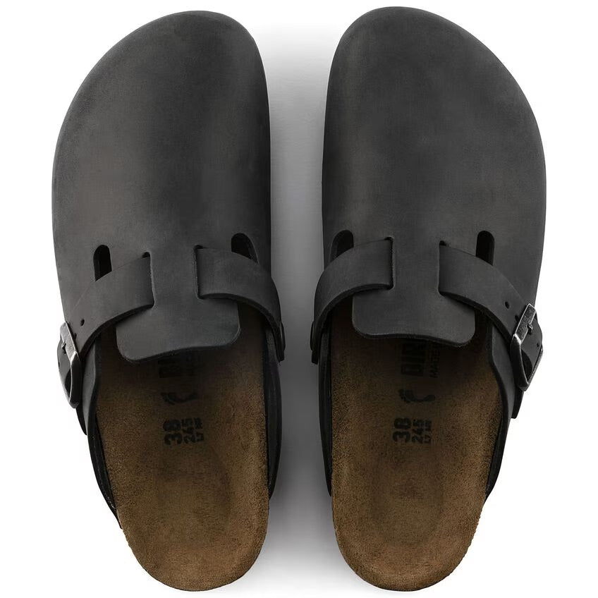 Birkenstock Boston Cuir huilé - Black