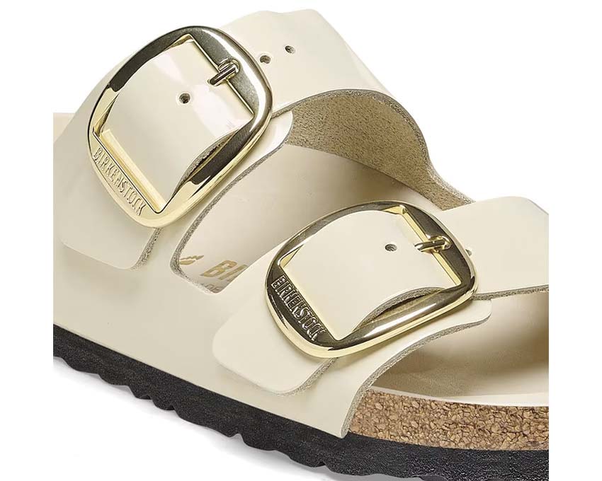 Birkenstock Arizona Big Buckle Natural Leather Patent