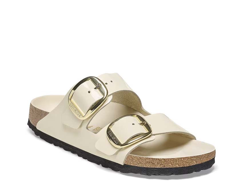 Birkenstock Arizona Big Buckle Natural Leather Patent