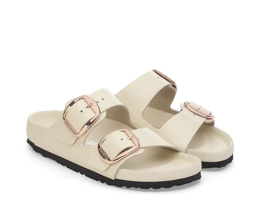 Birkenstock Arizona Big Buckle Natural Leather Patent