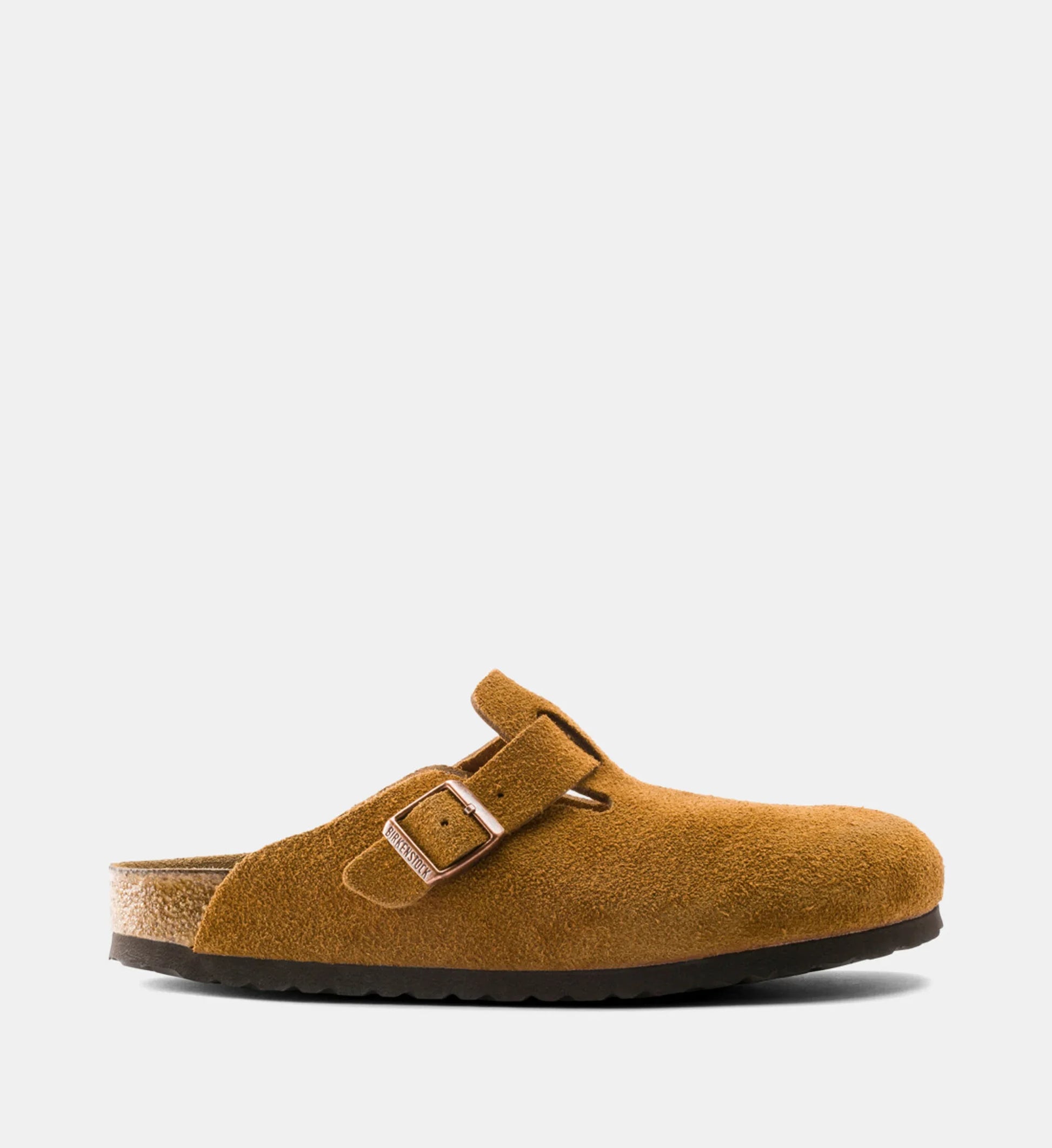 Birkenstock Boston Suède -  Cuir orange