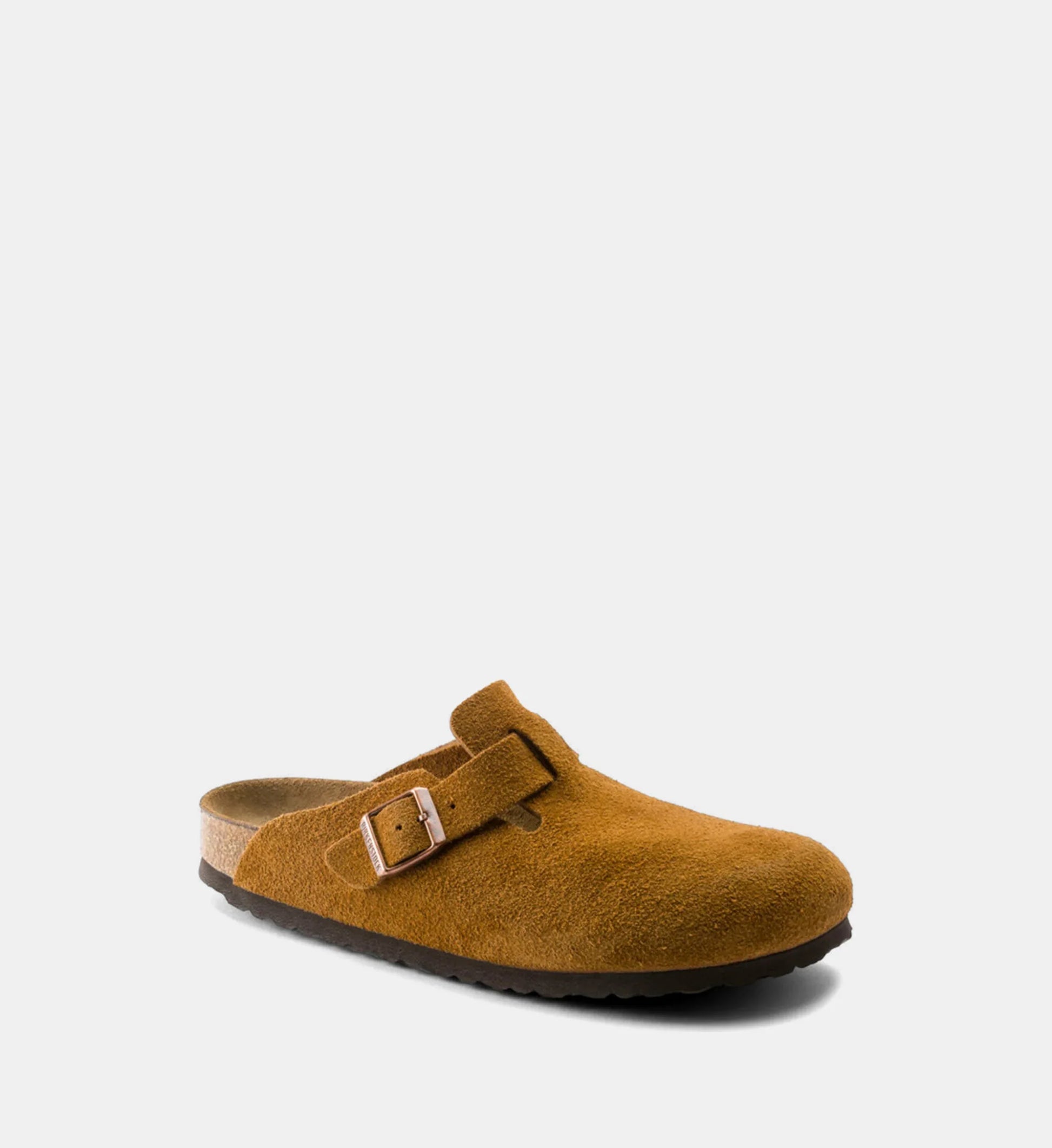 Birkenstock Boston Suède -  Cuir orange
